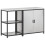 Berkfield Kitchen Storage Set with Shelf 2 pcs Silver Stainless Steel 2