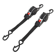 2pcs Heavy Duty Boat Trailer Tie Down Straps 1760lbs Break Strength Ratchet Straps Auto Retractable Weather Resistant