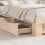 Berkfield Bed Frame with Headboard Brown 135 x 190 cm Solid Pine Wood 4