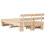 Berkfield Bed Frame with Headboard Brown 135 x 190 cm Solid Pine Wood 6