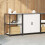 Berkfield Kitchen Storage Set with Shelf 2 pcs White Cold-rolled Steel 4