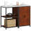 Berkfield Kitchen Storage Set with Shelf 2 pcs Rusty Weathering Steel 3