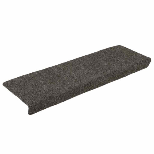 Berkfield Stair Mats Self-adhesive 15 pcs 65x21x4 cm Anthracite Rectangular Edge 1