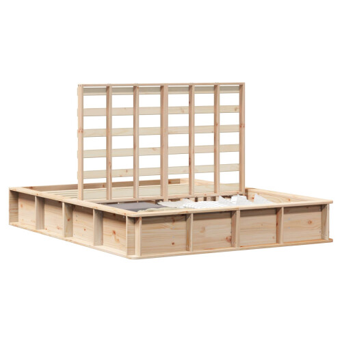 Berkfield Bed Frame Brown 150 x 200 cm Solid Pine Wood 1