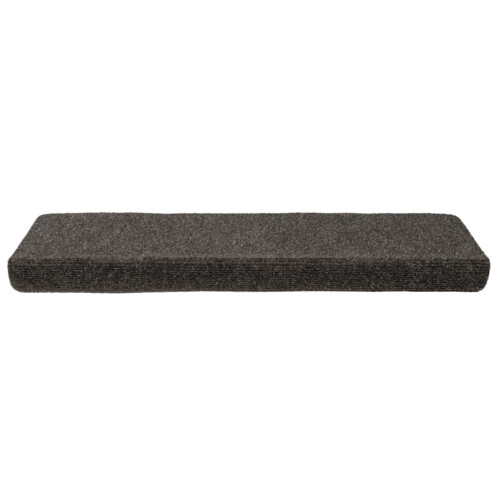 Berkfield Stair Mats Self-adhesive 15 pcs 65x21x4 cm Anthracite Rectangular Edge 2