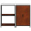 Berkfield Kitchen Storage Set with Shelf 2 pcs Rusty Weathering Steel 6