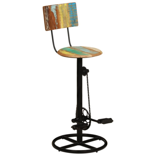 Berkfield Bar Stools 2 pcs Solid Wood Reclaimed 1