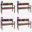 Berkfield Dining Chairs 4 pcs Solid Reclaimed Wood 3