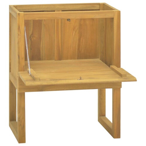Berkfield Bathroom Cabinet 60x40x75 cm Solid Wood Teak 1