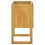 Berkfield Bathroom Cabinet 60x40x75 cm Solid Wood Teak 4