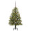 Berkfield Artificial Hinged Christmas Tree with Cones Green 150 cm 2