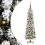 Berkfield Artificial Christmas Tree with 150 LEDs with Stand White 150 cm 2