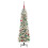 Berkfield Artificial Christmas Tree with 150 LEDs with Stand White 150 cm 3