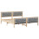 Berkfield Bed Frame Light Grey 180 x 200 cm Solid Pine Wood 2