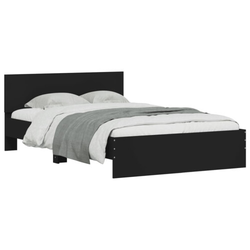 Berkfield Bed Frame without Mattress Black 120x190 cm Small Double 2