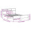 Berkfield Bed Frame with Headboard White 150 x 200 cm Engineered Wood 6