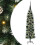 Berkfield Artificial Slim Christmas Tree Green and White 120 cm 2