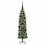 Berkfield Artificial Slim Christmas Tree Green and White 120 cm 3