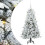 Berkfield Artificial Hinged Christmas Tree White 150 cm PE and PVC 2