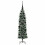 Berkfield Artificial Slim Christmas Tree Green and White 120 cm 4
