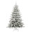Berkfield Artificial Hinged Christmas Tree White 180 cm PE and PVC 3