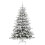 Berkfield Artificial Hinged Christmas Tree White 180 cm PE and PVC 4