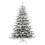 Berkfield Artificial Hinged Christmas Tree White 180 cm PE and PVC 5