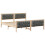 Berkfield Bed Frame with Headboard Dark Grey 180 x 200 cm Solid Pine Wood 2