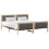Berkfield Bed Frame with Headboard Dark Grey 180 x 200 cm Solid Pine Wood 3