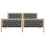 Berkfield Bed Frame with Headboard Dark Grey 180 x 200 cm Solid Pine Wood 5