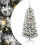 Berkfield Artificial Hinged Christmas Tree Green and White 150 cm 2