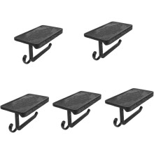 Black Toilet Paper Holder with Phone Shelf, Aluminum 2 in 1 Wall Mounted Bathroom Roll Storage