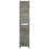 Berkfield 6-Panel Room Divider Grey 214x166 cm Solid Wood 2