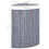 Berkfield Bamboo Corner Laundry Basket Grey 60 L 9