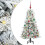 Berkfield Artificial Hinged Christmas Tree White 150 cm PE and PVC 2