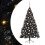 Berkfield Artificial Pre-lit Christmas Tree Black 180 cm PVC 2