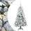 Berkfield Artificial Hinged Christmas Tree White 120 cm PE and PVC 2