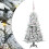 Berkfield Artificial Hinged Christmas Tree White 120 cm PE and PVC 2