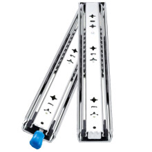 Heavy Duty Locking Drawer Slides 22 Inch Full Extension Side Mount Ball Bearing Runners Cold Rolled Steel Heavy Load Capacity