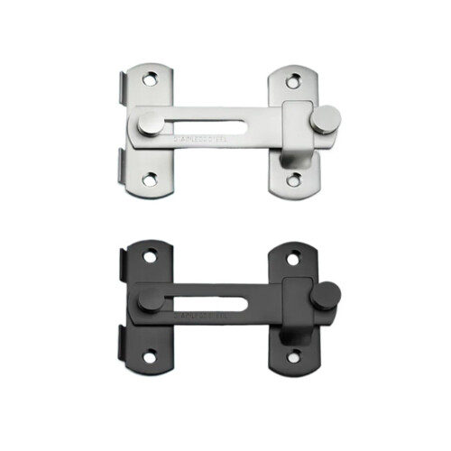 Sliding Door Lock with Secure Latching Design, Easy Drilling Installation, Size G Gate Latch Hardware