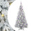 Berkfield Artificial Hinged Christmas Tree White 180 cm PE and PVC 2