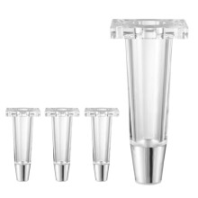 Acrylic Furniture Legs with Gold Caps Set of 4, Luxury Modern Table Legs for Sofa Couch Cabinet