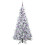 Berkfield Artificial Hinged Christmas Tree White 180 cm PE and PVC 4