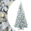 Berkfield Artificial Hinged Christmas Tree White 210 cm PE and PVC 2