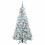 Berkfield Artificial Hinged Christmas Tree White 210 cm PE and PVC 3