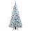 Berkfield Artificial Hinged Christmas Tree White 210 cm PE and PVC 4