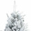 Berkfield Artificial Hinged Christmas Tree White 210 cm PE and PVC 6