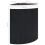 Berkfield Bamboo Corner Laundry Basket Black 60 L 9