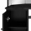 Berkfield Corner Dressing Table with LED Black 111x54x141.5 cm 8