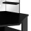 Berkfield Corner Dressing Table with LED Black 111x54x141.5 cm 9